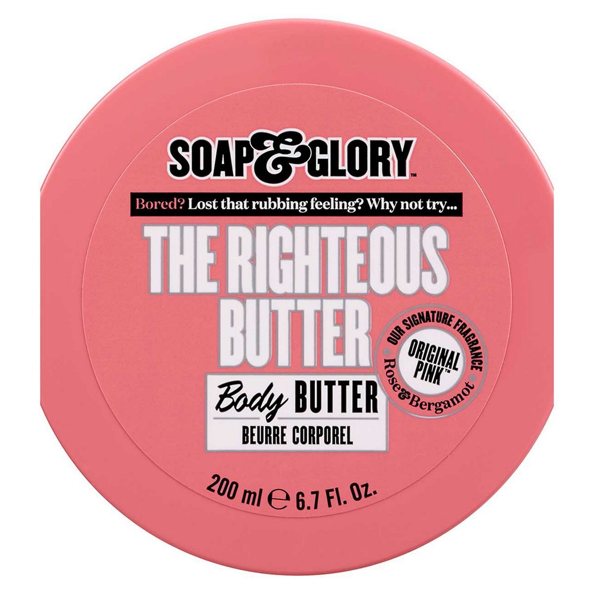Soap &amp;amp; Glory Original Pink THE RIGHTEOUS BUTTER&amp;trade; Body Butter 200ml