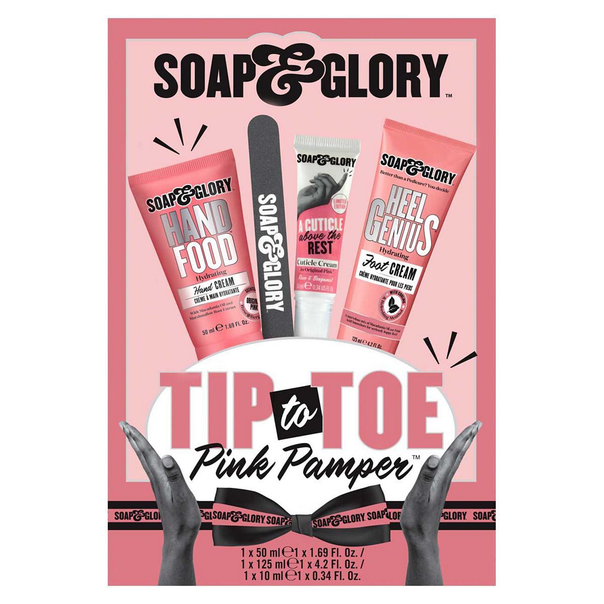 Soap &amp;amp; Glory Tip to Toe Pink Pamper 4 Piece Gift Set