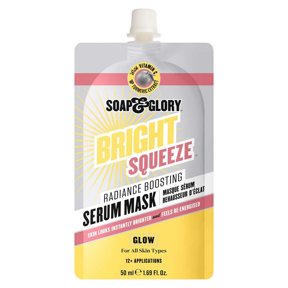 Soap &amp;amp; Glow Bright Squeeze Radiance Boosting Serum Mask 50ml