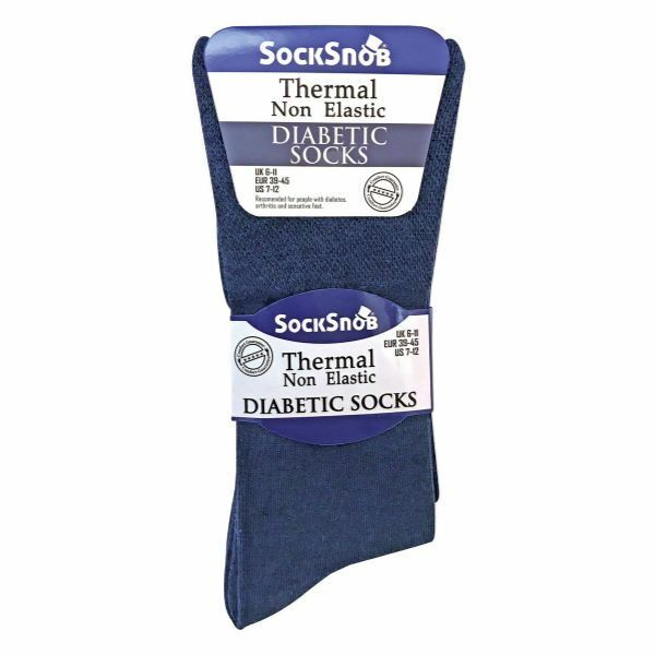 Sock Snob 3 Pairs Mens Thermal Diabetic Socks 6-11 UK