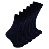 Sock Snob 6 Pk Children's Cotton Rich School Socks 9-12 UK Navy / 6EA