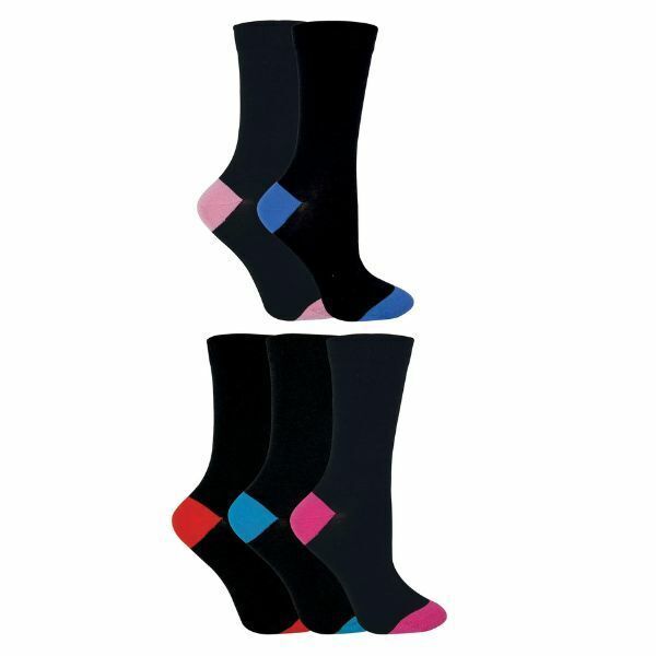 Sock Snob Ladies Heel &amp;amp; Toe Cotton Socks 4-8 UK