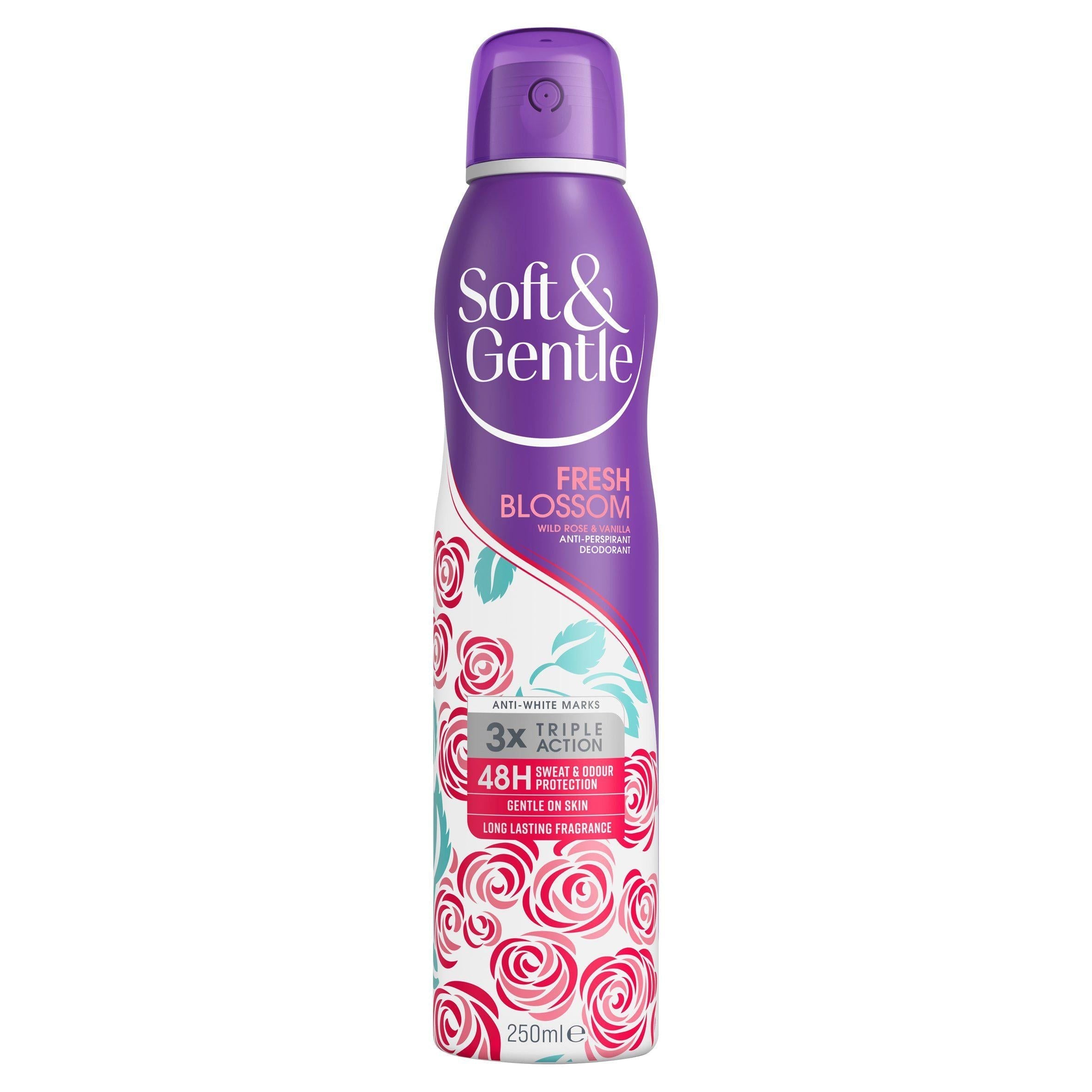 Soft &amp;amp; Gentle Fresh Blossom Wild Rose &amp;amp; Vanilla Anti-Perspirant Deodorant 250ml