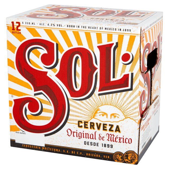 Sol Mexican Lager Chilled to Door   12 x 330ml