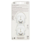 Solait UK to EU Travel Adaptor 2 Pack
