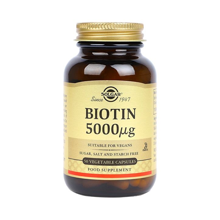 Solgar Biotin 5000&amp;micro;g 100 Vegi Capsules