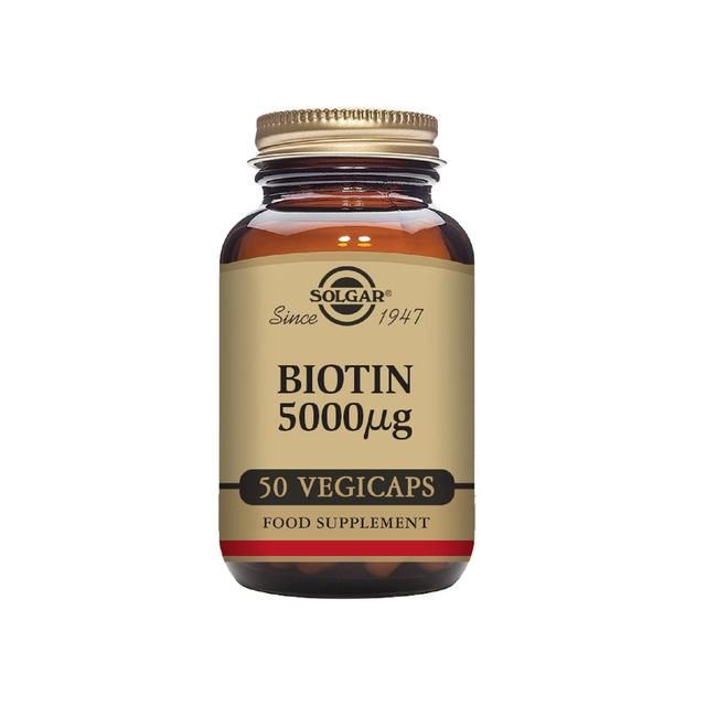 Solgar Biotin Vegetable Capsules 5000ug   50 per pack