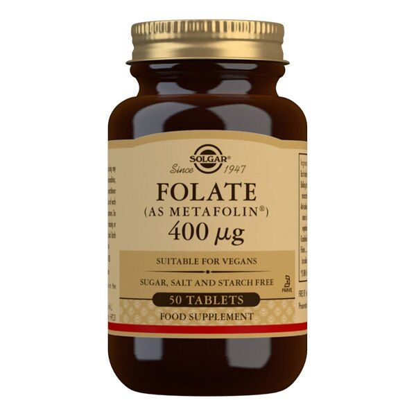 Solgar - Folate 400 g (As Metafolin&amp;reg;) - 50 Capsules