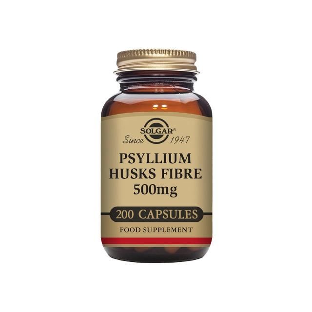 Solgar Psyllium Husks Fibre Vegetable Capsules 500mg    200 per pack