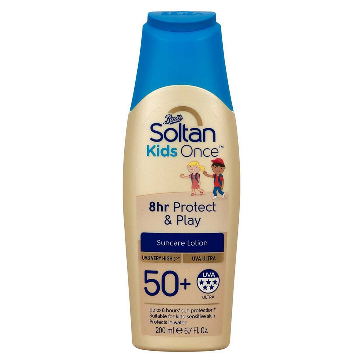 Soltan Kids Once 8hr Protect &amp;amp; Play Lotion SPF50+ 200ml
