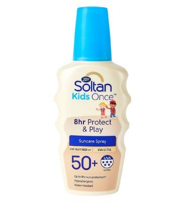 Soltan Kids Once 8hr Protect &amp;amp; Play Spray SPF50+ 200ml