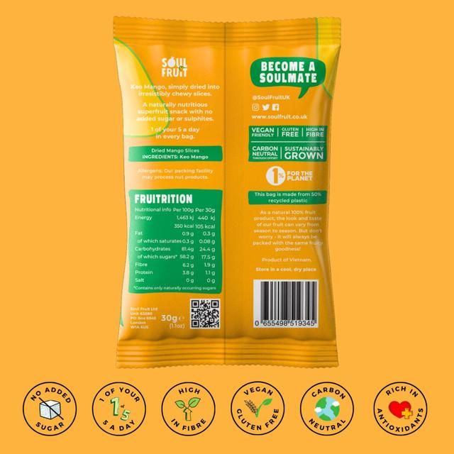 Soul Fruit Soft Dried Keo Mango   30g