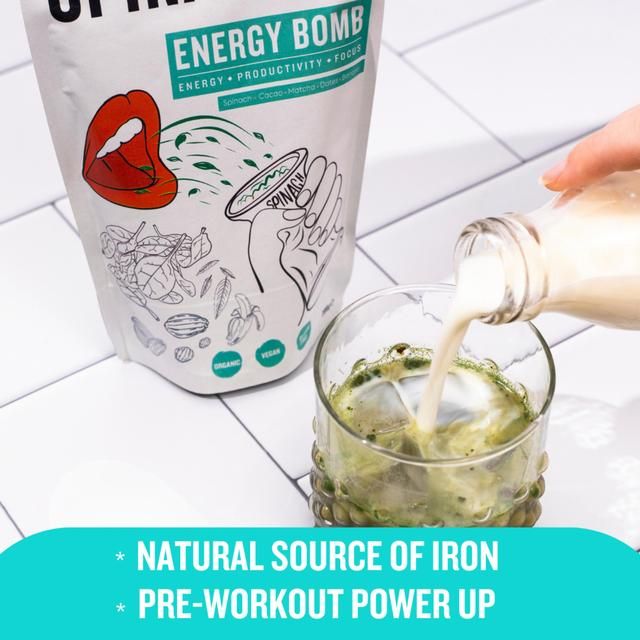 Spinached Organic Energy Bomb Iron Magnesium &amp;amp; Zinc supplement   200g