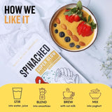 Spinached Organic Super Glow Skin Hair &amp;amp; Nails Superfood Supplement Powder   200g