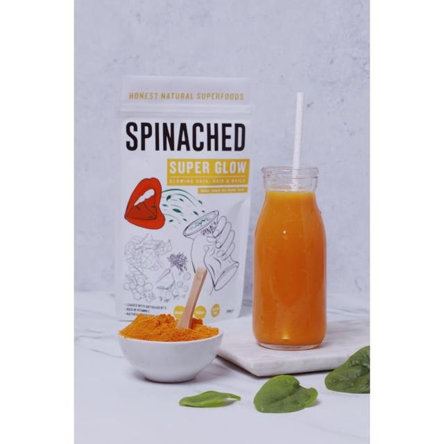 Spinached Organic Super Glow Skin Hair &amp;amp; Nails Superfood Supplement Powder   200g
