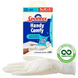 Spontex Comfortable Latex Disposable Gloves   40 per pack