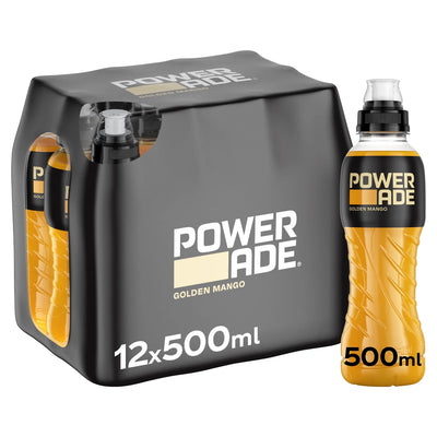 Powerade Golden Mango Sports Drink 12 x 500ml