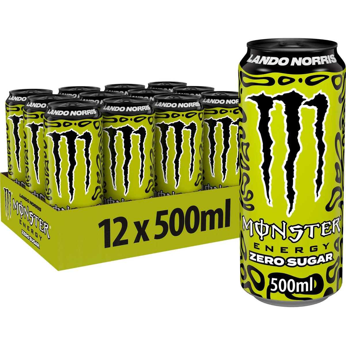 Monster Energy Zero Sugar Lando Norris 12 x 500ml, imported from the UK