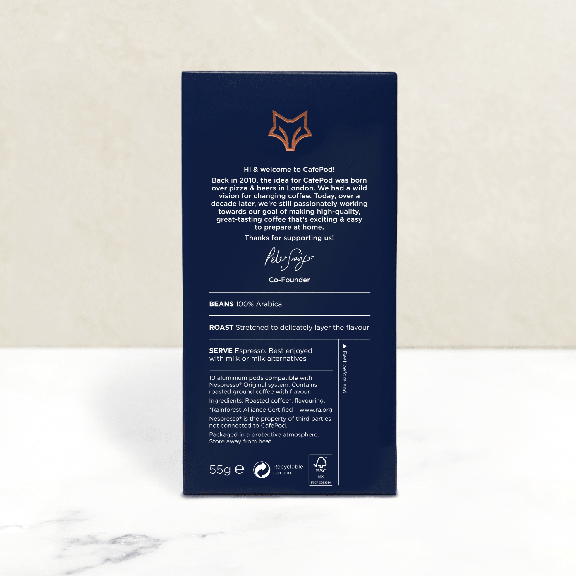 Vanilla coffee beans (British brand)