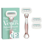Venus Deluxe Smooth Sensitive RoseGold Razor Handle + 3 Blades GOODS Boots   