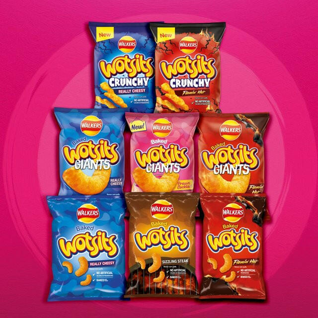 Walkers Wotsits Giants Prawn Cocktail Snacks Crisps, Nuts & Snacking Fruit M&S   