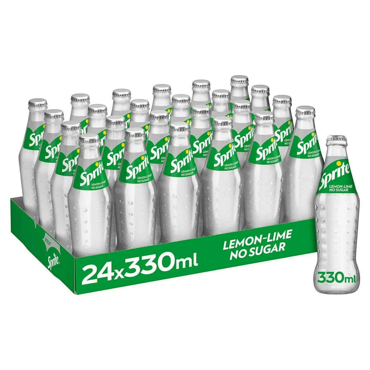 Sprite No Sugar 24 x 330ml Glass Bottles GOODS McGrocer Direct   